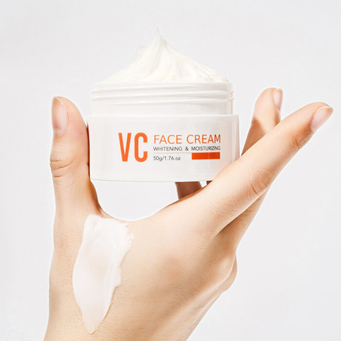Organic Skincare Private Label Face Day and Night Vegan Vc Whitening Moisturizing Facial Cream for Sensitive Skin
