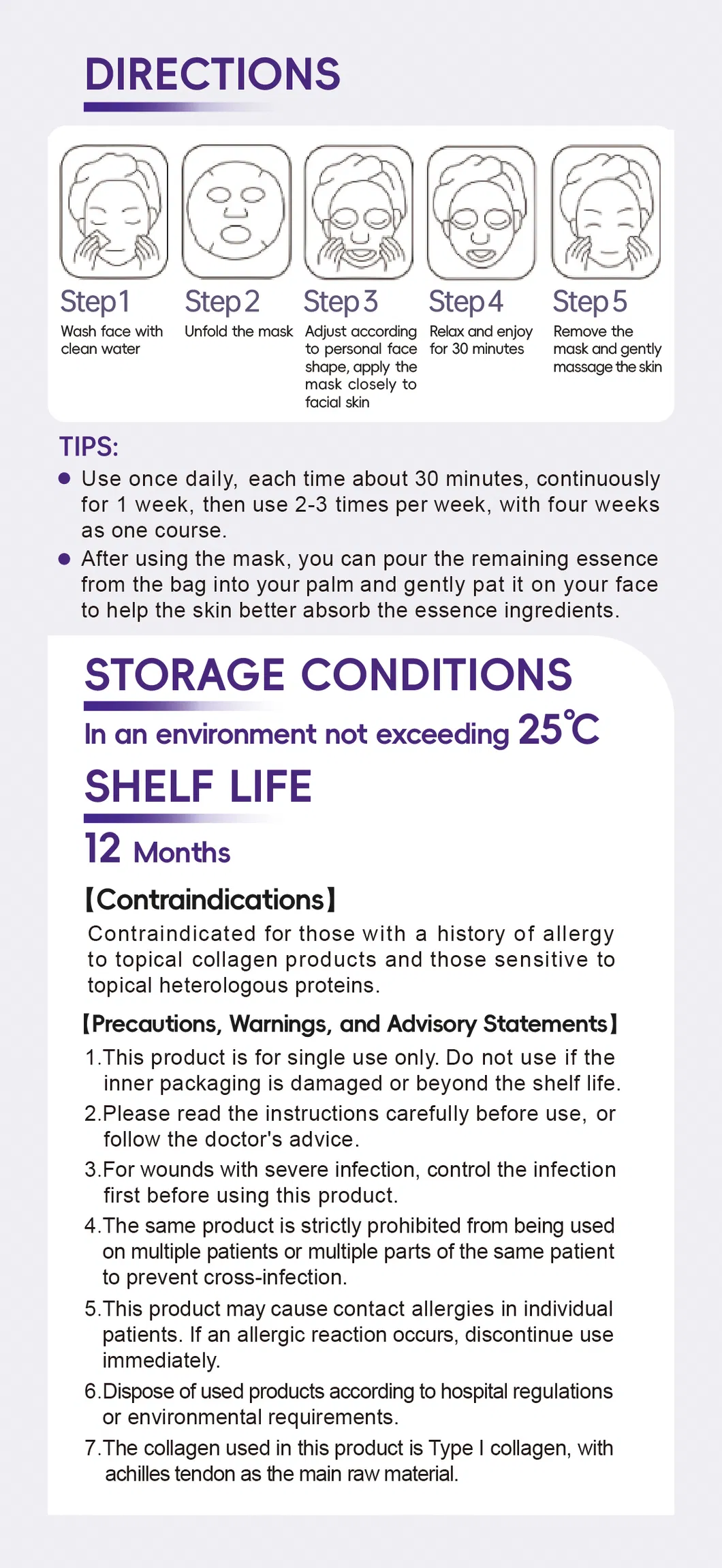 Skformula Collagen Repairing Facial Mask 6