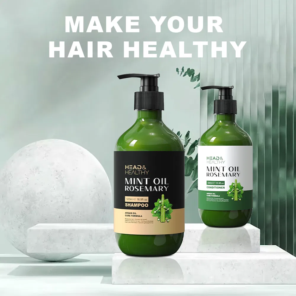 Rosemary Mint Hair Care Set: Shampoo, Conditioner, and Oil for Shine