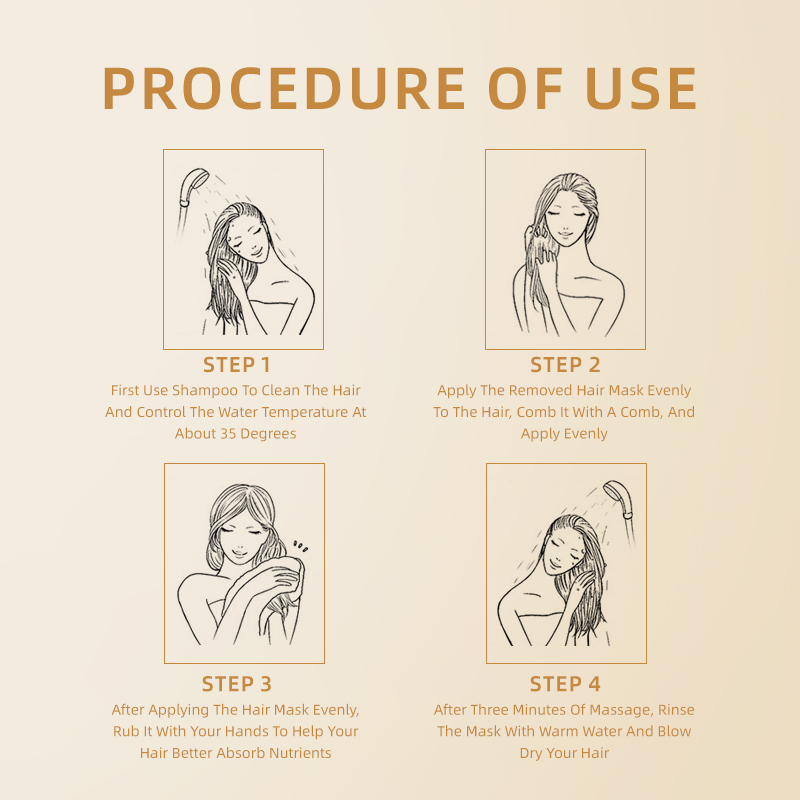 Olorchee Smooth Hydration Hair Mask Silkiness Moisture Boost Hair Care Product Soft Healthy Hair OEM ODM