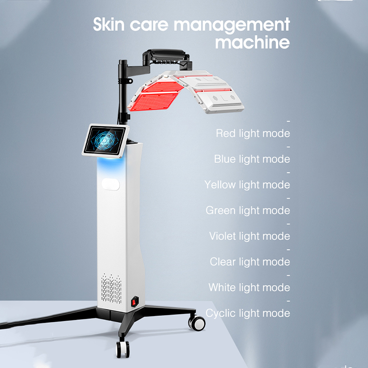 7 Color PDT LED Light Therapy Skin Rejuvenation Anti-Aging Facial Beauty Machine Glowing Skin Scalp Care Skin Rejuvenation
