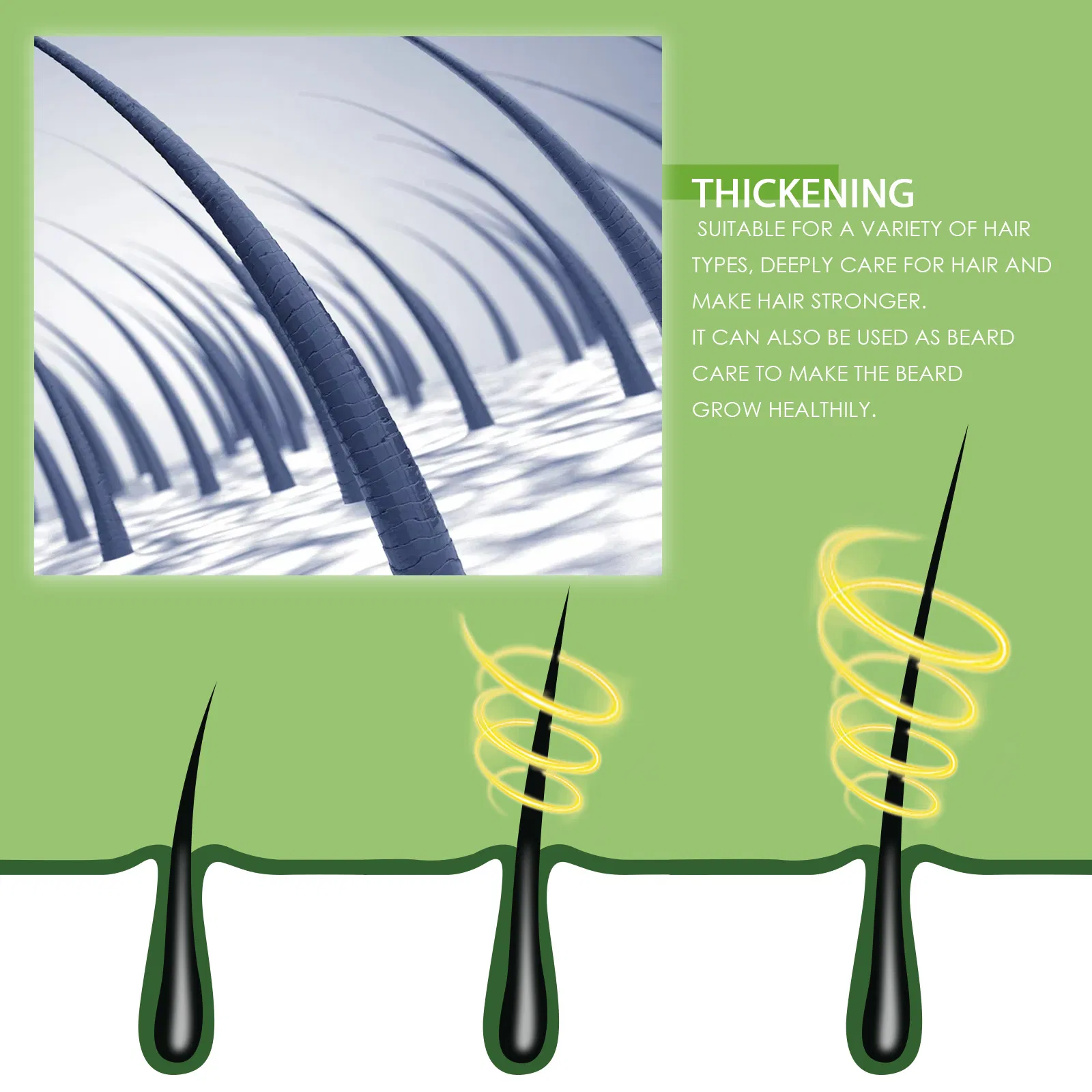 50ml Private Label Best Hair Fast Hair Serum Oil Treatment for Fast Hair Growth Oil