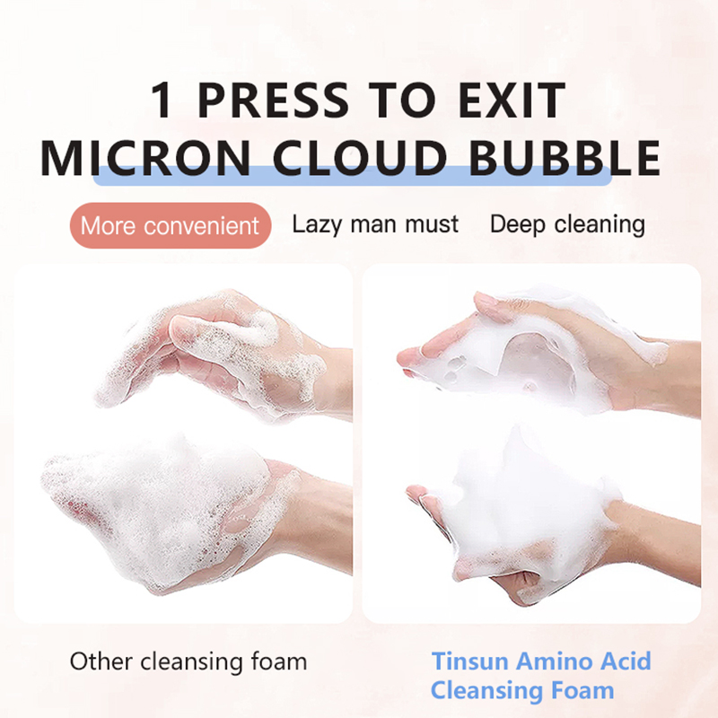 Customized Logo Deep Cleansing Pore Acne Removal Face Cleanser Nourishing Oil Control Amino Acid Mild Facial Cleanser