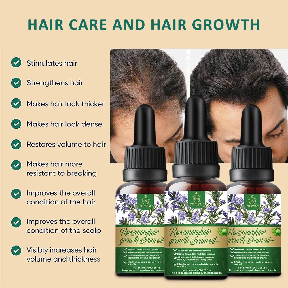Rosemary Hair Growth Essential Oil 30ml Improves Hair Quality Plant Essential Oil Nourishes Hair Care