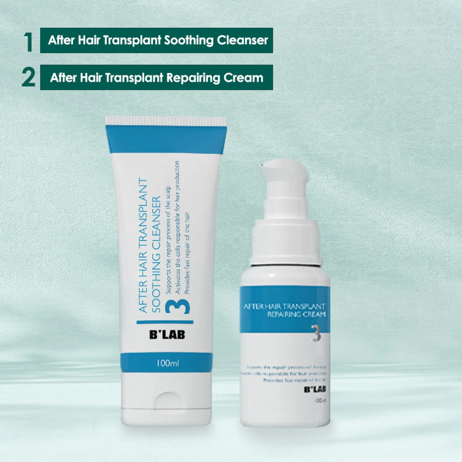 Transplant After Care Series Hair Tranplant Soothing Cleanser Private Label Scalp Care