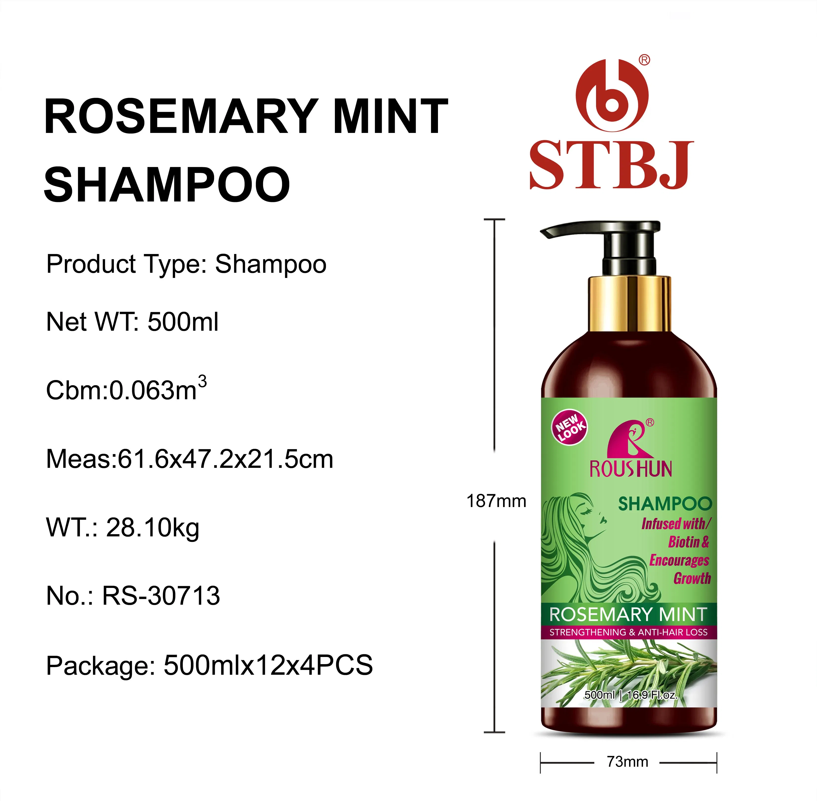 Roushun Strengthening Anti-Hair Loss Shampoo with Rosemary and Mint