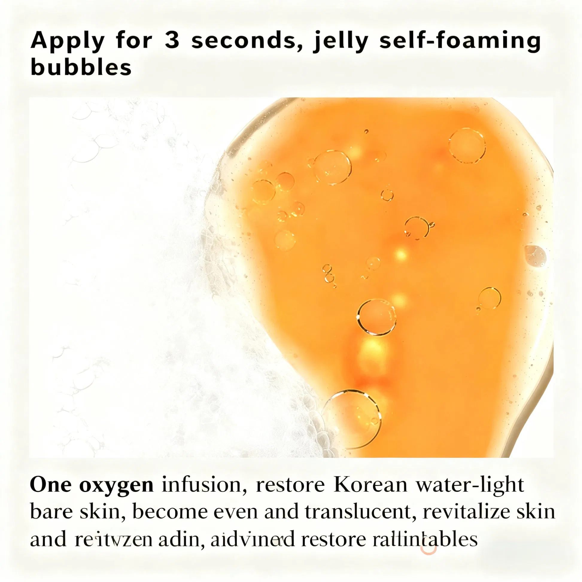 OEM Beauty Skin Care Deep Pore Cleansing Water Oxygen Smoothing Anti-Aging Firming Oil Control Mask Bubble Facial Mask