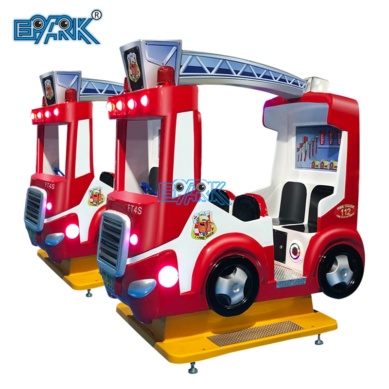 Fire Truck Children Electric Swing Car Game Machine Coin Operated Games Kiddie Ride