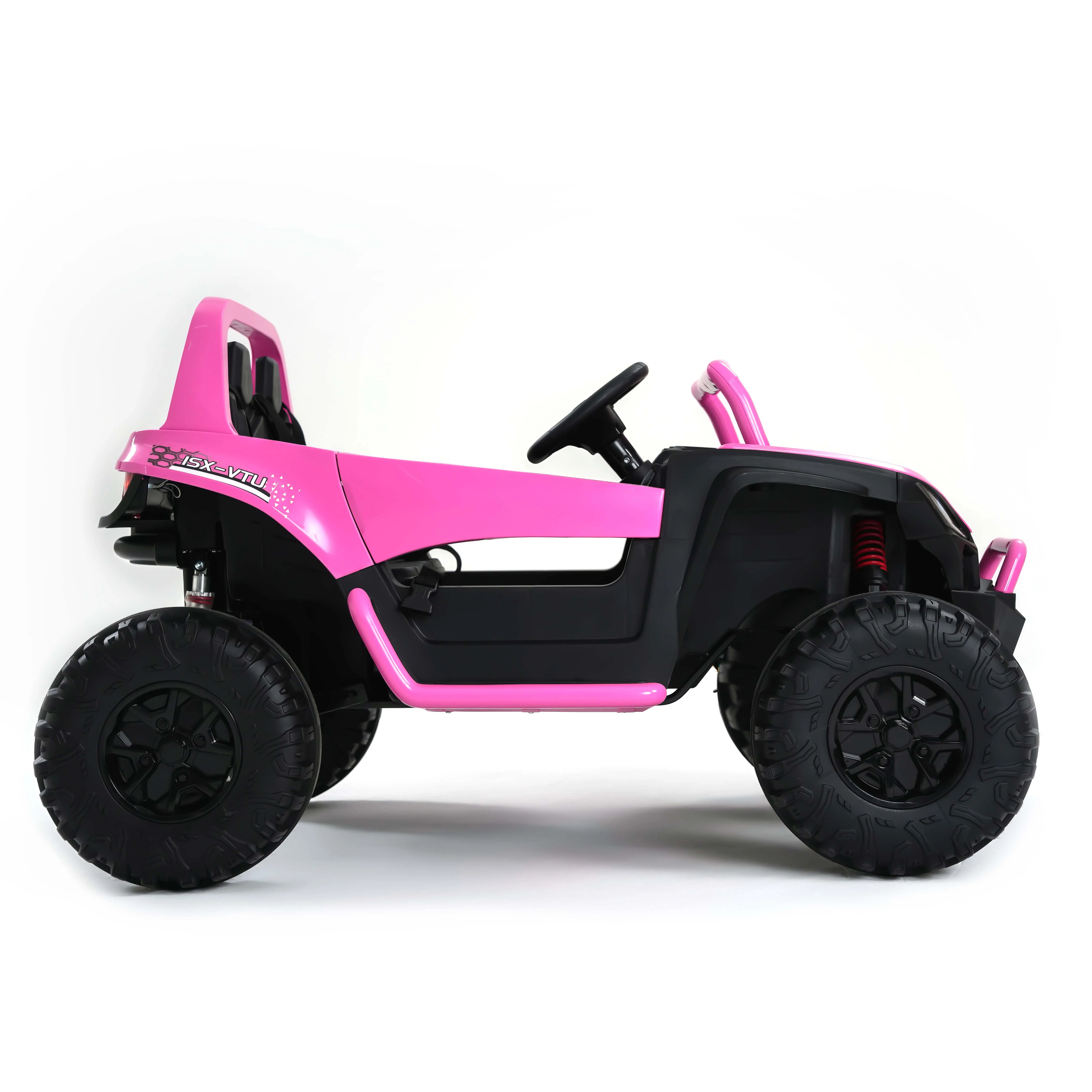 Pink Ride-on Car 2-Seater Kids UTV with Remote Control Fun