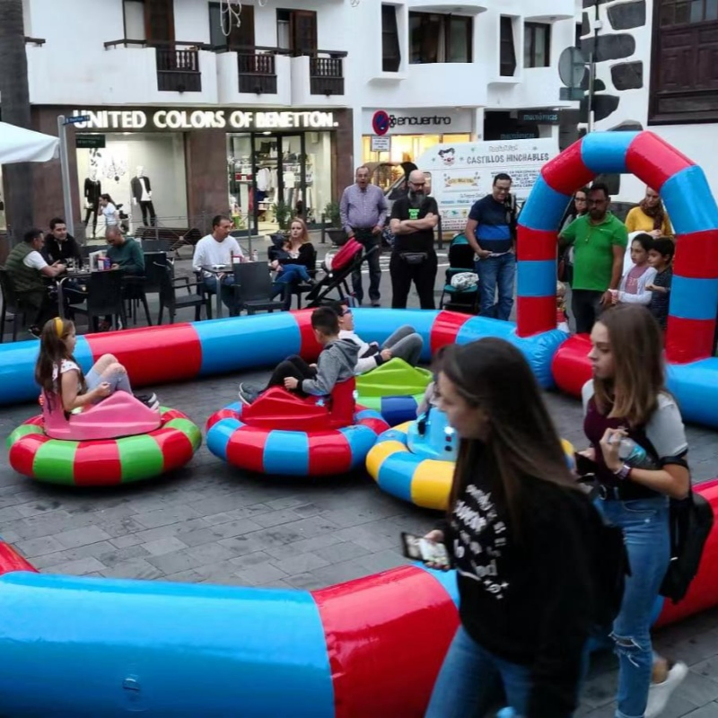 Qiqu Outdoor Playground HDPE Kids Inflatable Electric Bumper Cars for Sale