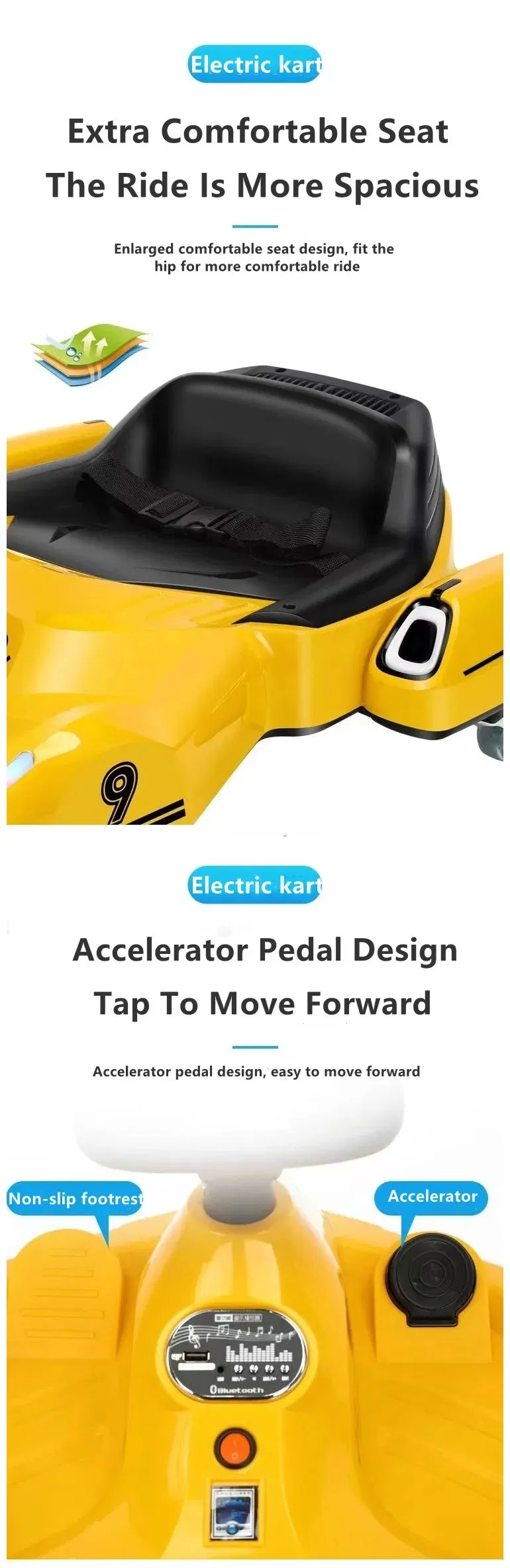 Electric Drift Go Kart Details 2