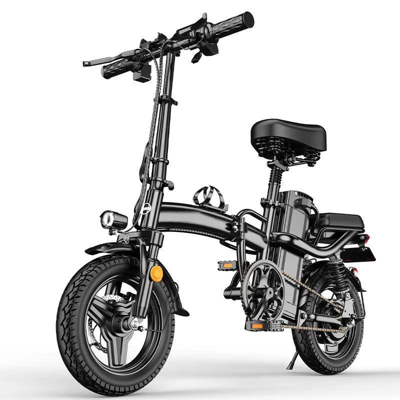 Cheap Electric Folding Bike 48V 350W 14inch Ebike Electric Bicycle E-Bike Folding Mini Electric City Road Bike Kids Adult