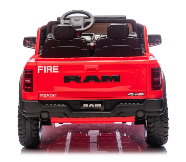 24V Licensed RAM 1500 Rho Fire Rescue Super Truck Ride on Car
