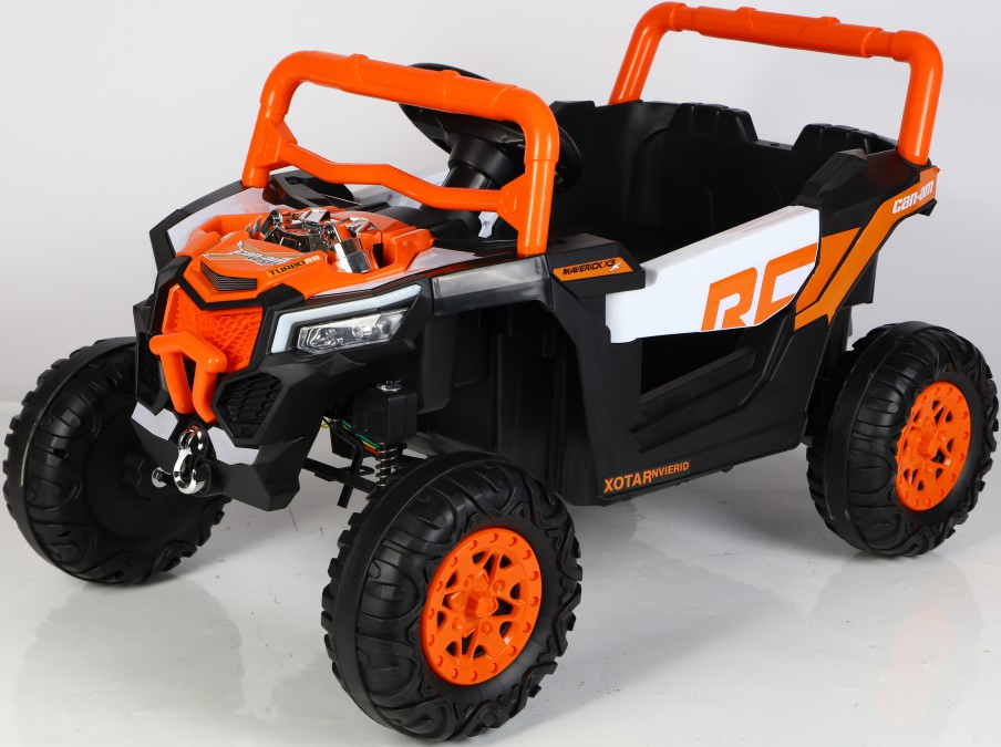 6/12V Ride on Toys for Big Kids, 2 Seater Ride on Cars with Remote Control, Ride on Truck W/ 4-Wheeler Suspension LED Lights UTV