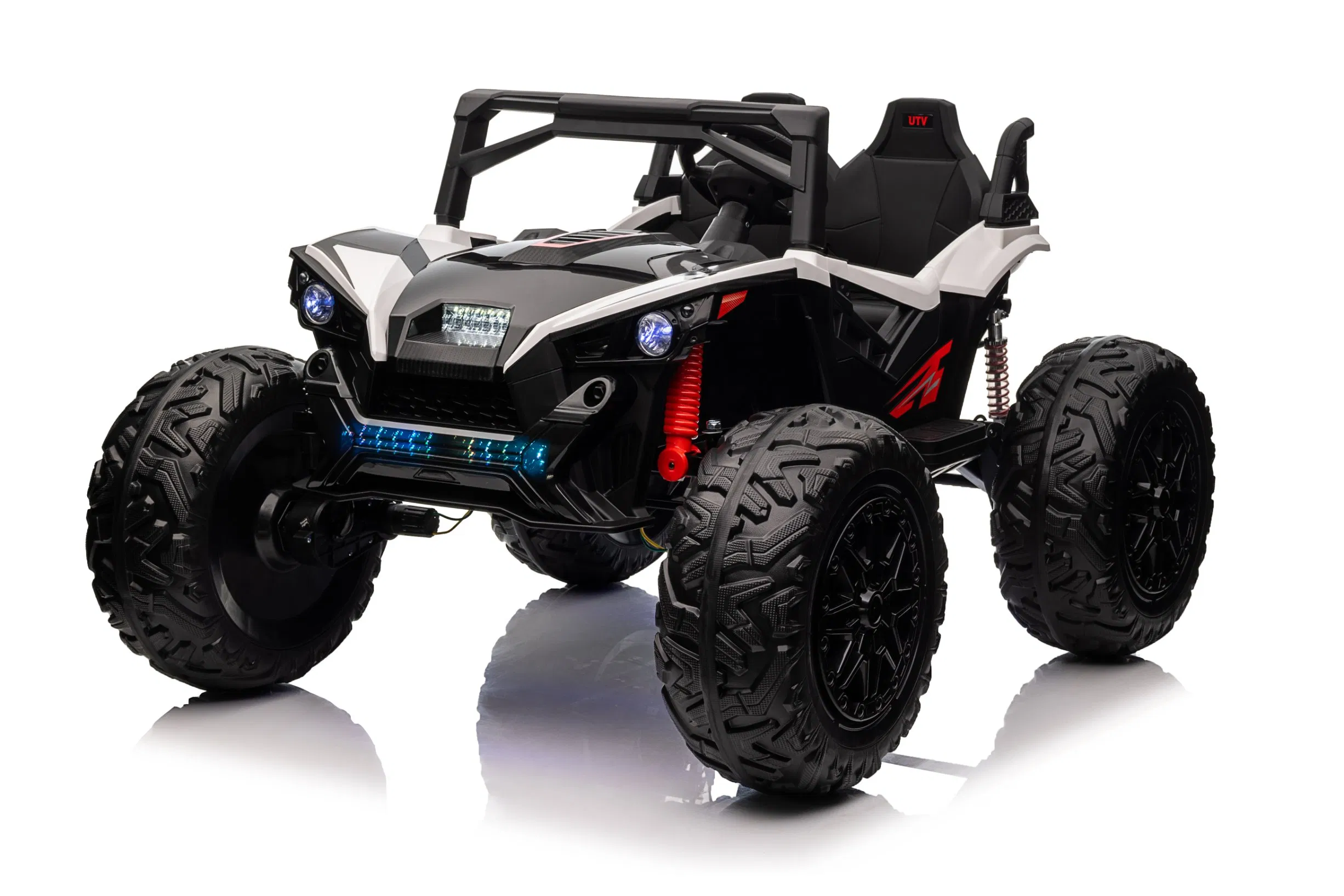 24V 2 Seats Ride on UTV with Remote Control, Extra Large EVA Wheels, Wide Seat 4WD Electric Vehicle Toys