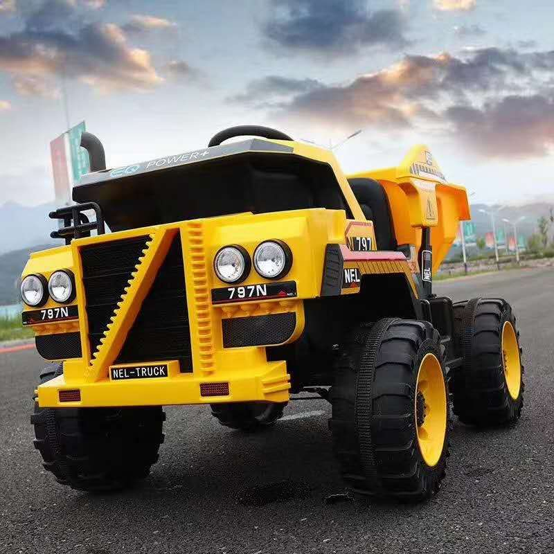 2021 Factory Hot Sell Kids Ride on Toy Truck with Battery Operate and Remote Control Tipper Truck
