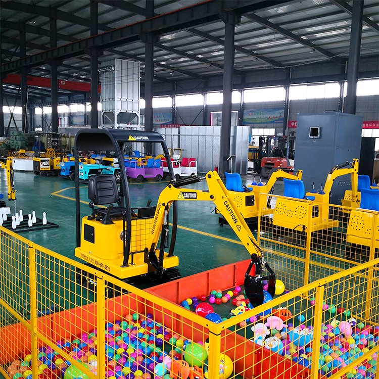 Moetry Kids Non-Power Ride-on Forklift Construction Vehicle Eco-Friendly Plastic Indoor/Outdoor Use Schools Parks Shopping Mall