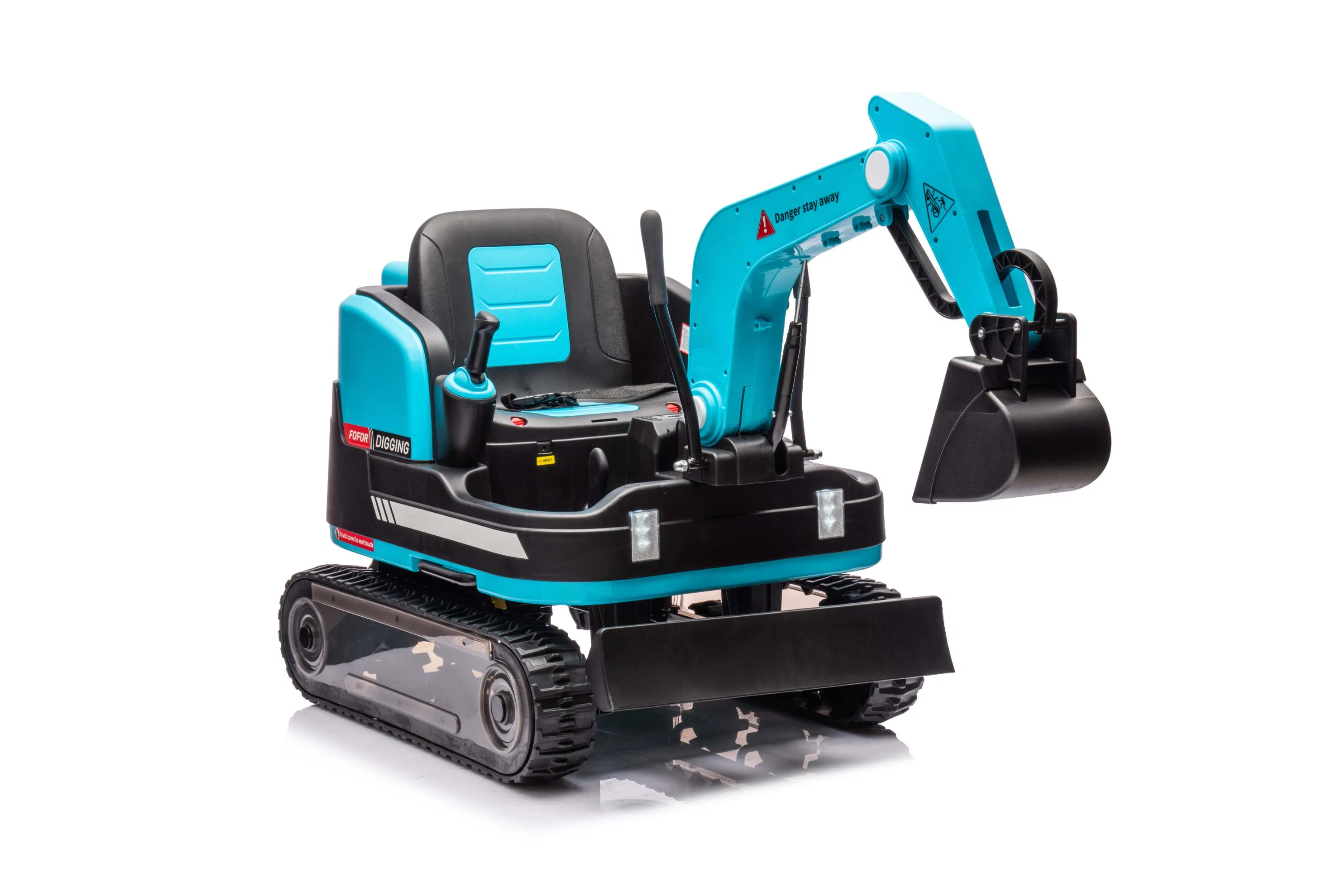 12V Kids Electric Ride on Excavator with Functional Digging Arm &amp; Remote Control