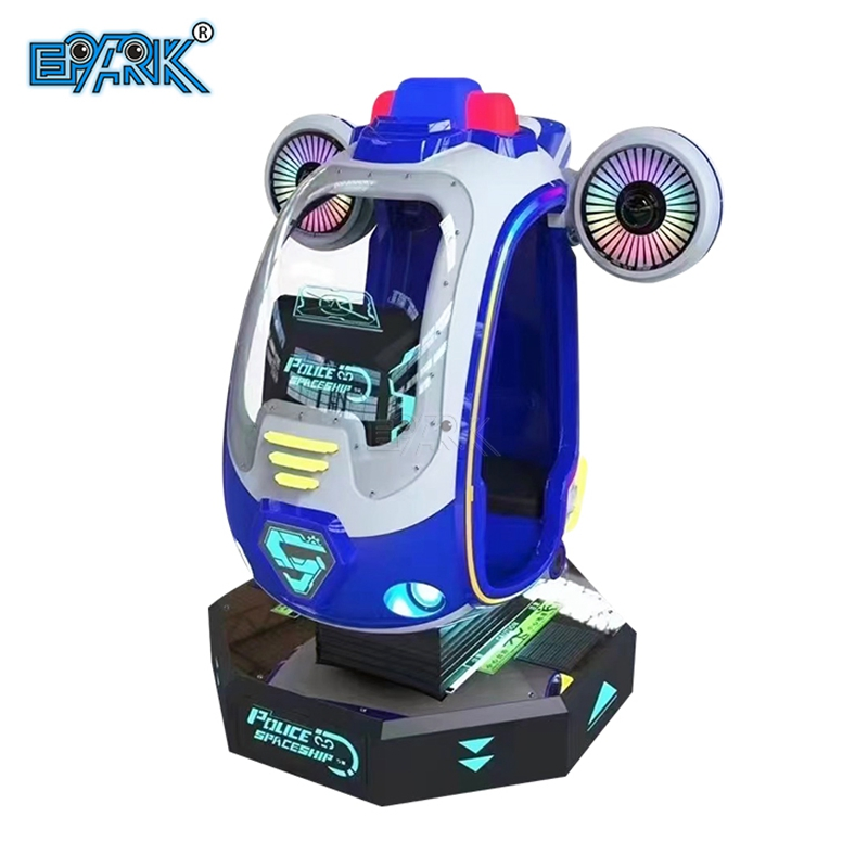Police Space Ship Amusement Park Coin Operated Game Machine Kiddie Ride Gaming Machine
