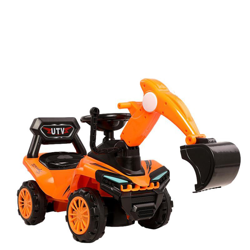 Popular New Kids Toys Mini Excavator Model Push Ride on Cars for Toddlers