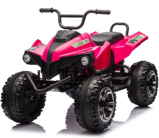 12/24V ATV Quadbike for Kids-Powerful and Safe Ride-on Toy with Rechargeable Battery-Forward and Reverse Driving-Max Weight Capacity of 70kg