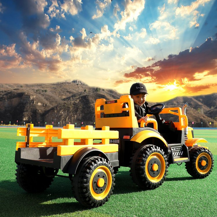 High Quality 12V Battery Powered Electric Children Ride on Toy Tractor Toy for Kids