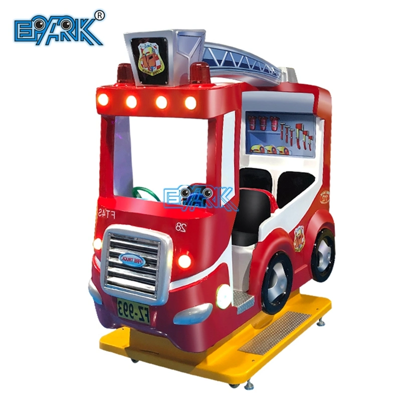 Fire Truck Kiddie Ride Coin Operated Amusement Carnival Fiberglass Swing Game