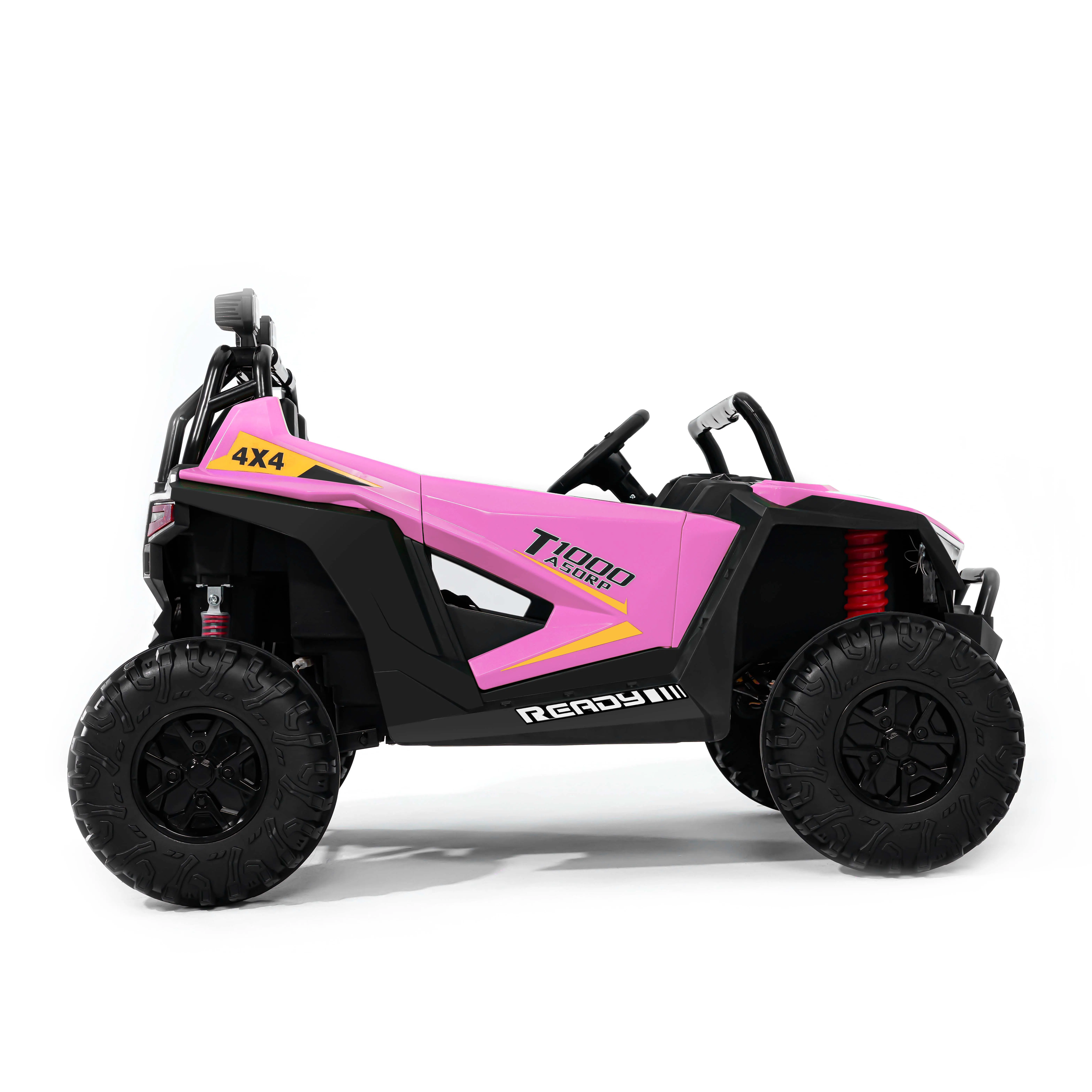 Retro Ride-on Car with Dual Drive: Kids Electric Adventure