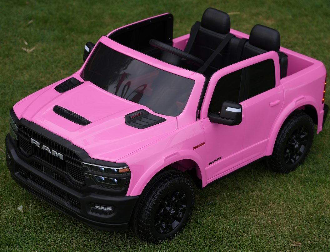 24V Licensed Dodge RAM Ride on Car Truck Electric Car Ride on Toys Parent Remote Control LED Llights MP3 Music