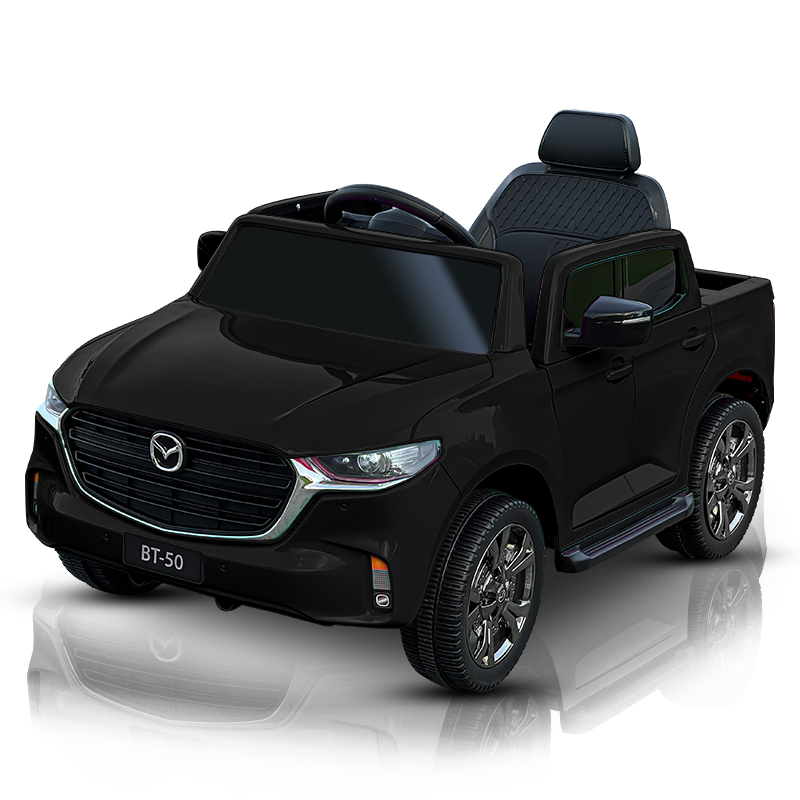 12V Kids Electric Ride on Pickup Truck-Black