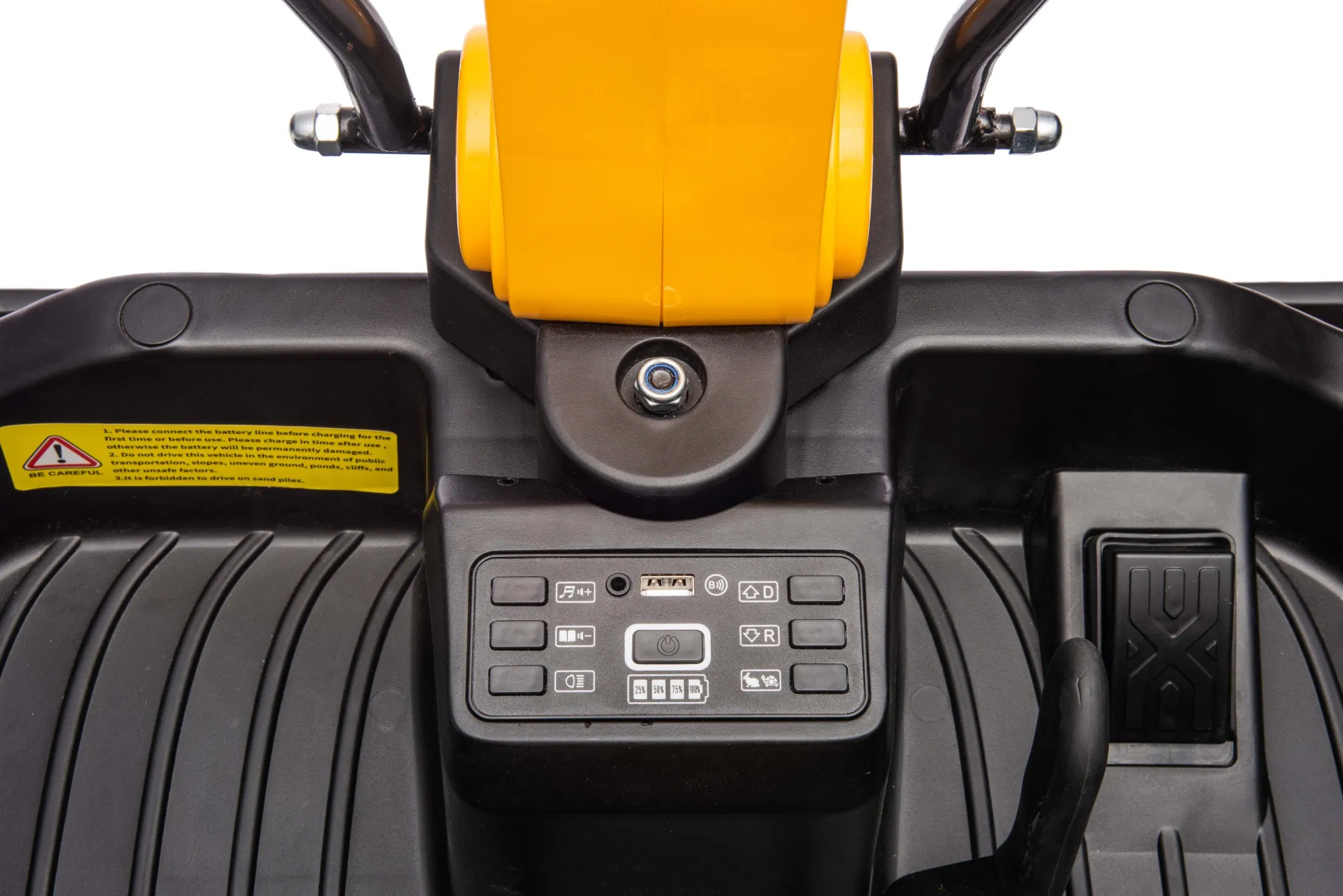 12V Kids Ride on Excavator with Dual Control Modes