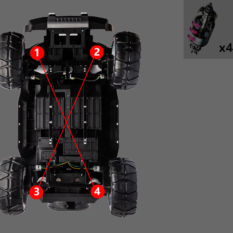 China Factory Price 4 Drives Two Seaters Ride on Cars with Rubber Tyres Ride on Toy Made in China Kids Ride on Toy