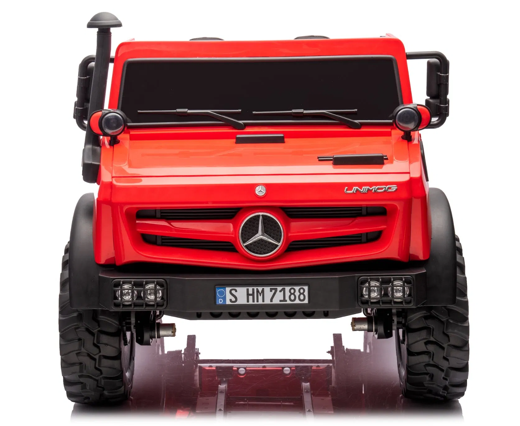 New Licensed Mercedes-Benz Unimog 24V Kids Ride on Truck with Remote Control, Battery Powered Toy Car with Spring Suspension