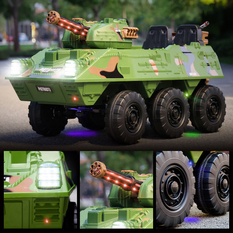New Arrival Electric Kids Car Armored Vehicle Ride on Cars Sale Made in China Remote Control Ride on Toy