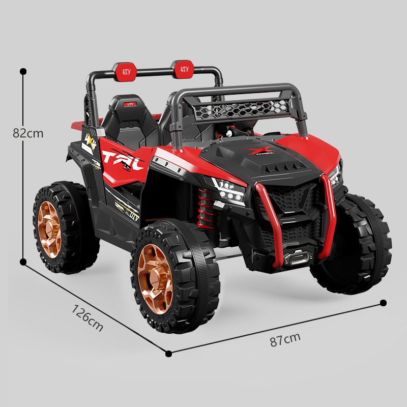 High Quality Factory Direct Sale Red Shock Absorbing Electric Ride on Toys Soft Startride on Truck Made in China