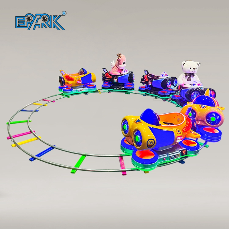 Amusement Park 6 Seats Track The Train Rides Plastic Train Rides for Children Ride Game Machine