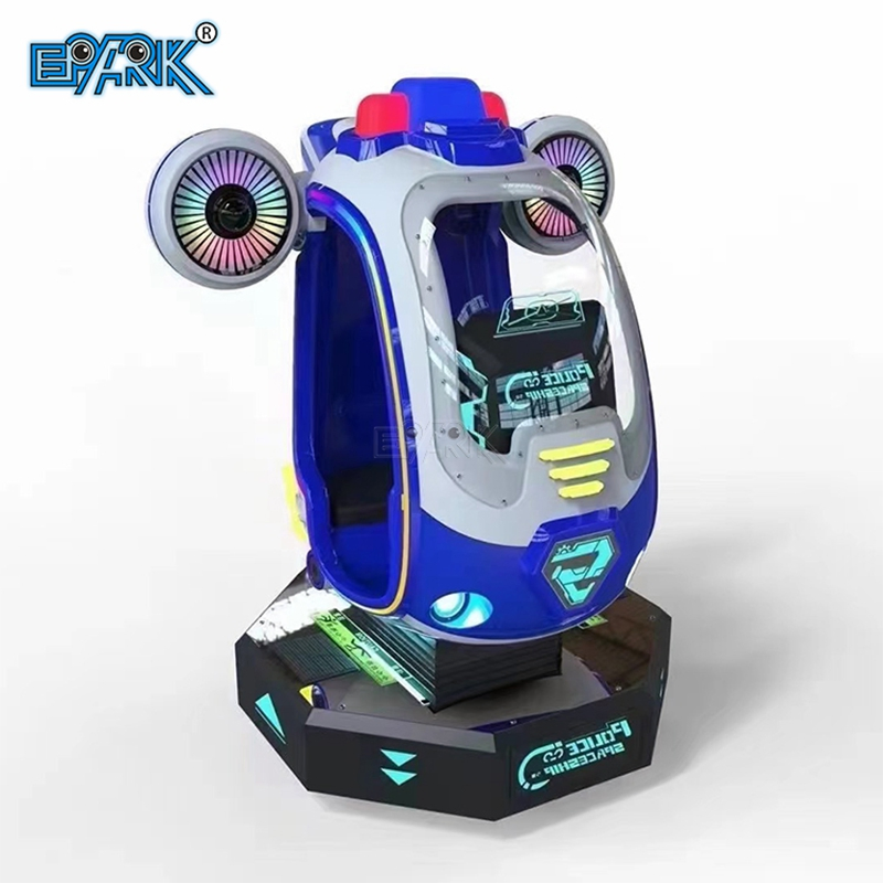 Police Space Ship Amusement Park Coin Operated Game Machine Kiddie Ride Gaming Machine