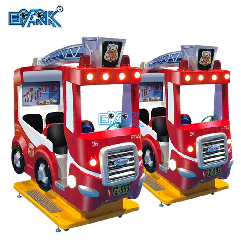 Fire Truck Children Electric Swing Car Game Machine Coin Operated Games Kiddie Ride