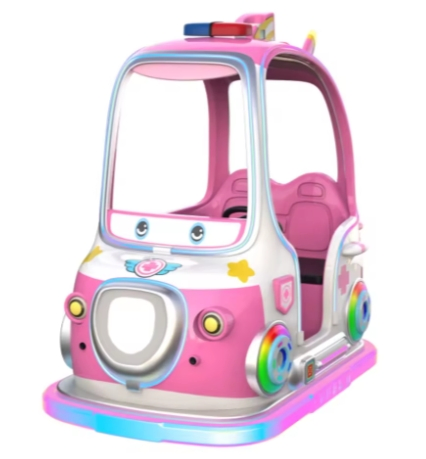 Stylish Pink Police Chariot Ride-on Car for Children