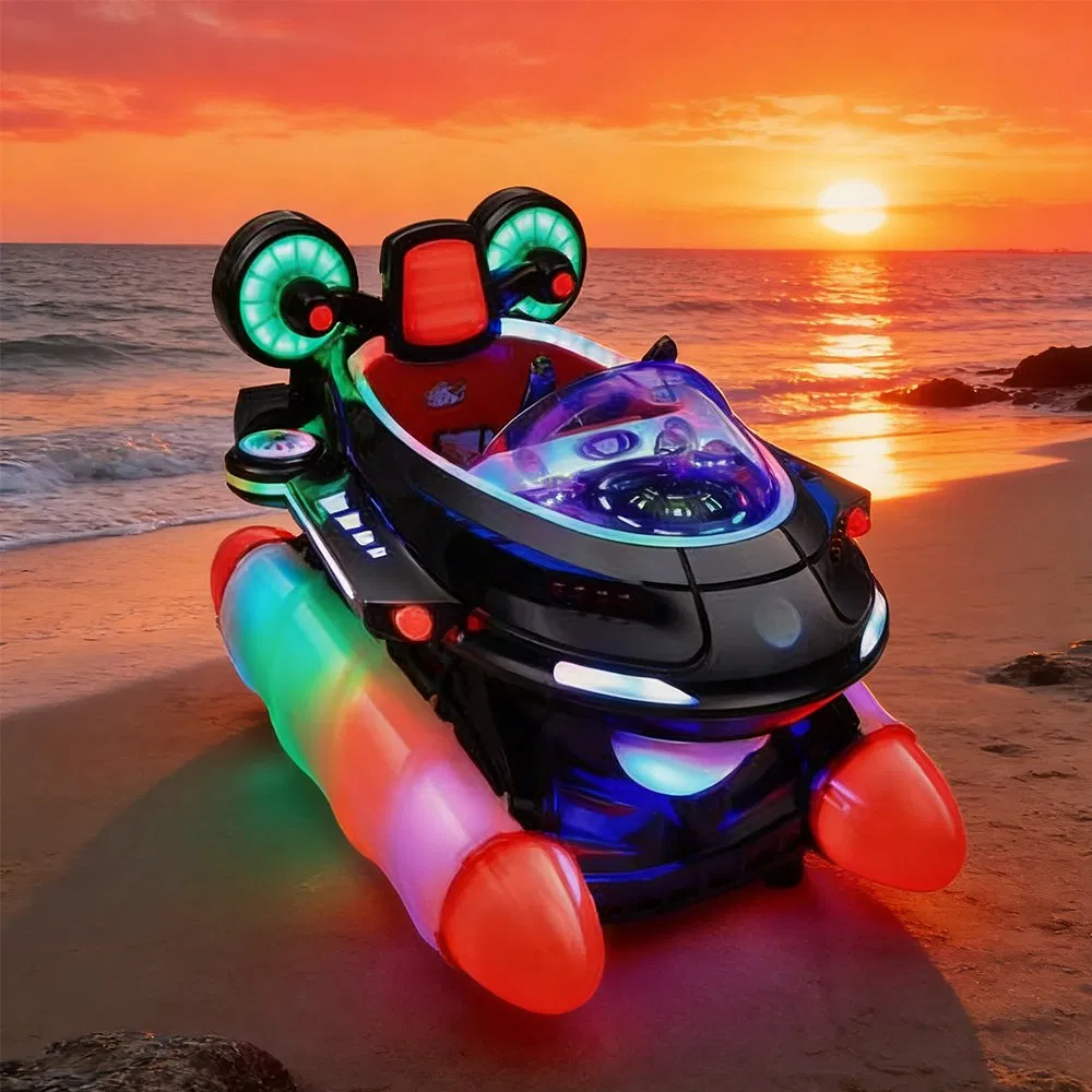 Space Ship Kiddie Ride on Machine Futuristic Mecha Themed Coin Operated Car China OEM for Export