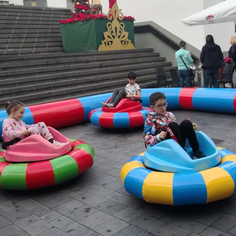 Qiqu Outdoor Playground HDPE Kids Inflatable Electric Bumper Cars for Sale