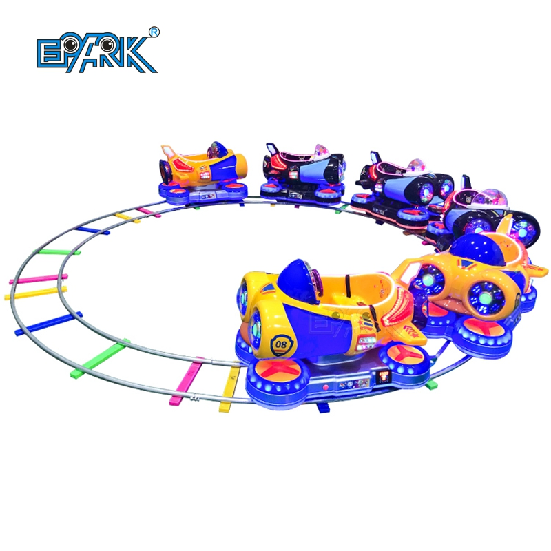 Indoor Playground 6 Players Electric Train Amusement Park Ride Equipment Kids Rail Track Train Electric Train