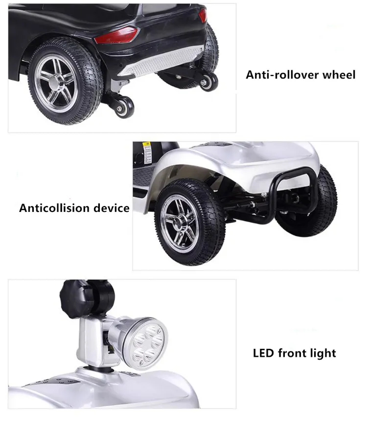 Four Wheels Foldable Mobility Kids Electric Scooter