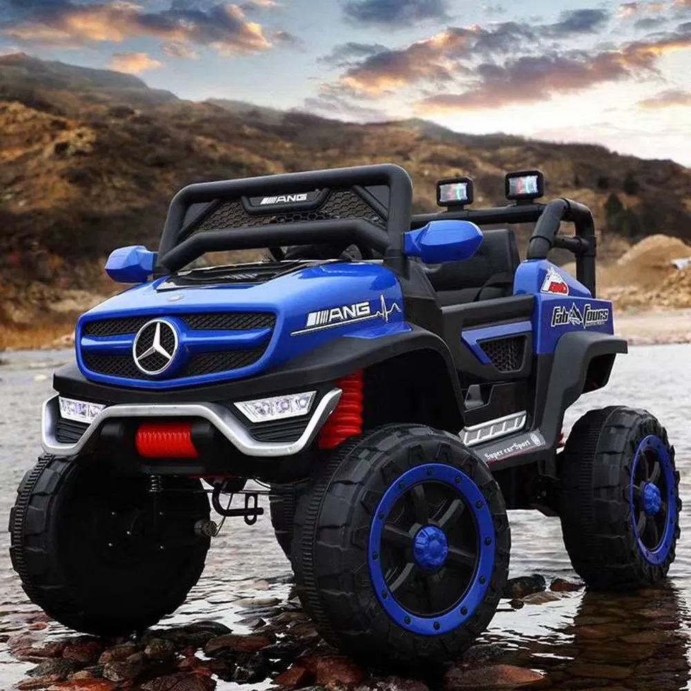 Scale-Model Realistic Children's Electric Ride-on Four-Wheel off-Road Vehicle with Remote Control and Rocking Function Toy