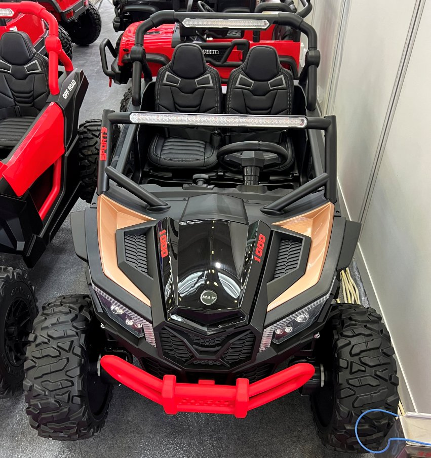 4X4 UTV Kids Electric Car Ride on Toy 24V Battery-Powered Side by Side with Wireless Parental Control