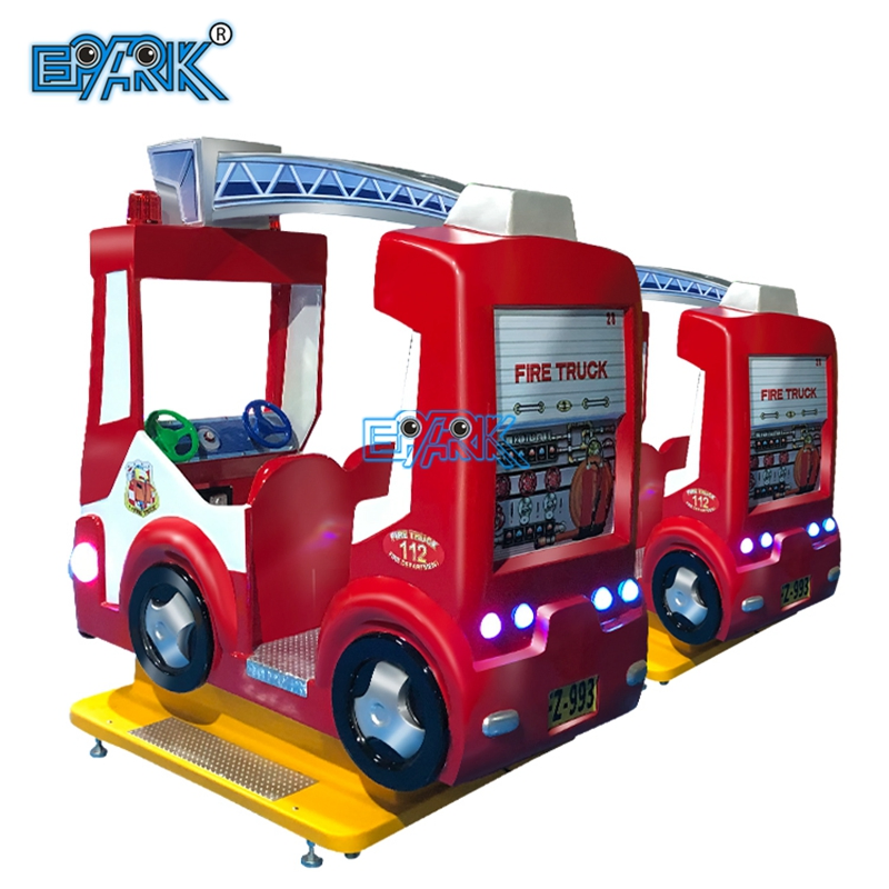 Fire Truck Children Electric Swing Car Game Machine Coin Operated Games Kiddie Ride