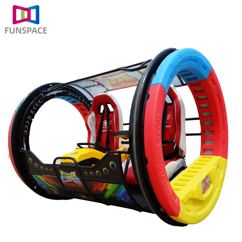 Funsapce High Quality 2-Seater 360 Degree Happy Rolling Car Hot Sale Amusement Park Ride City Park Shopping Mall Playhouse Alloy