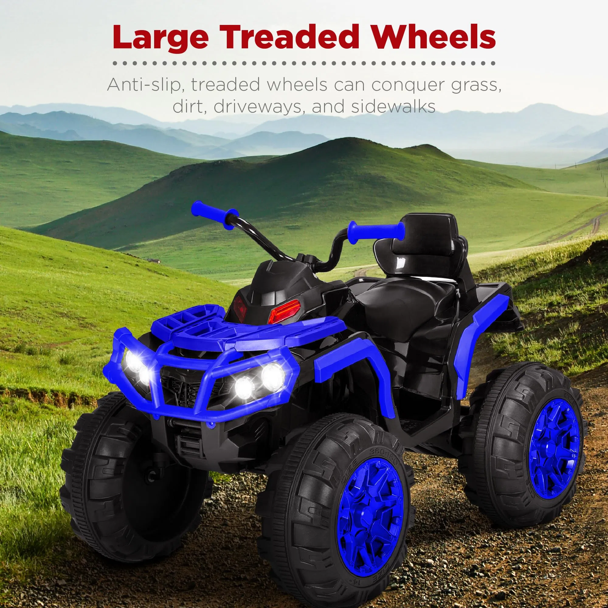 Ride-on Pedal-Powered off-Road Buggy, 4-Wheeler Toy Car
