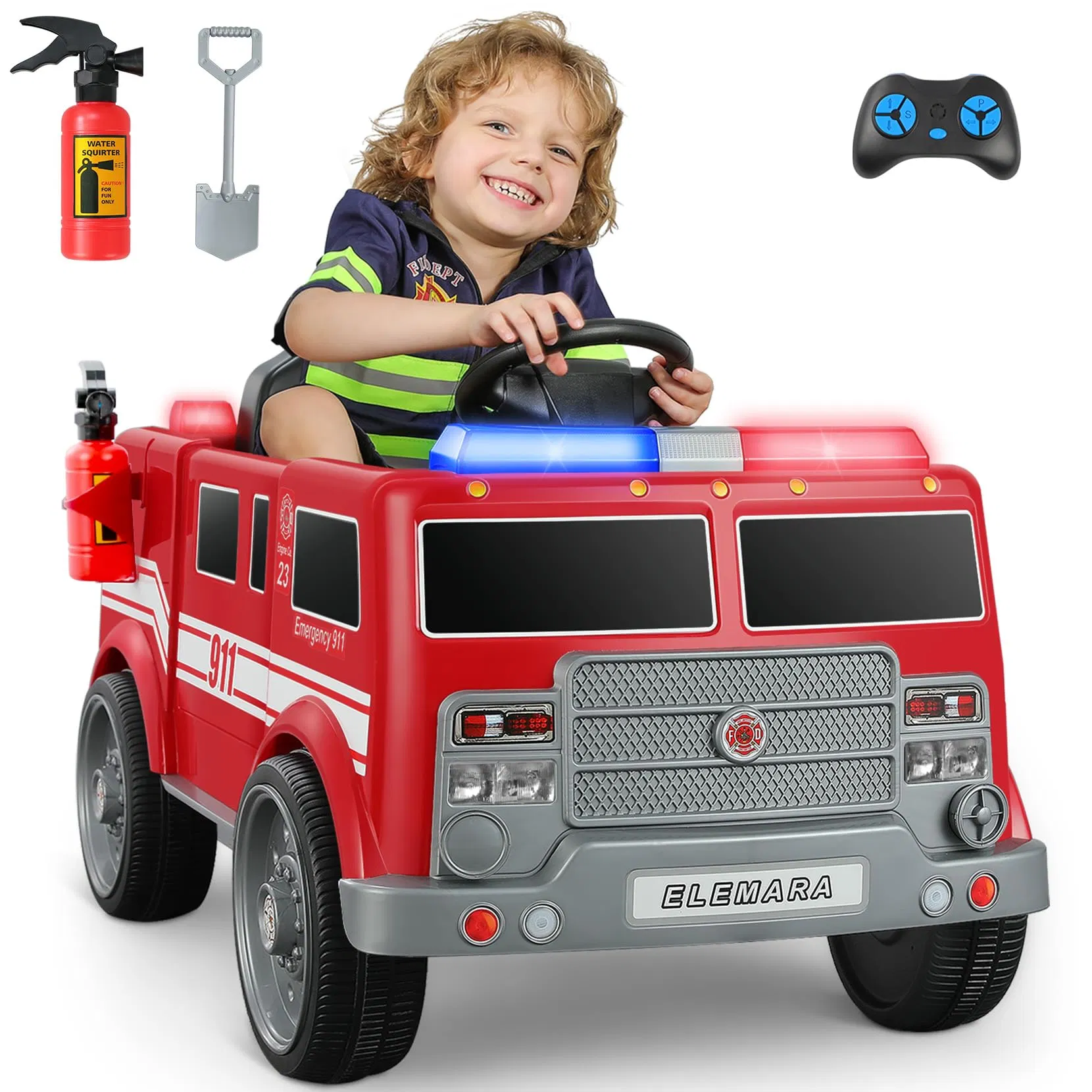 Best Quality 12V Ride on Fire Truck