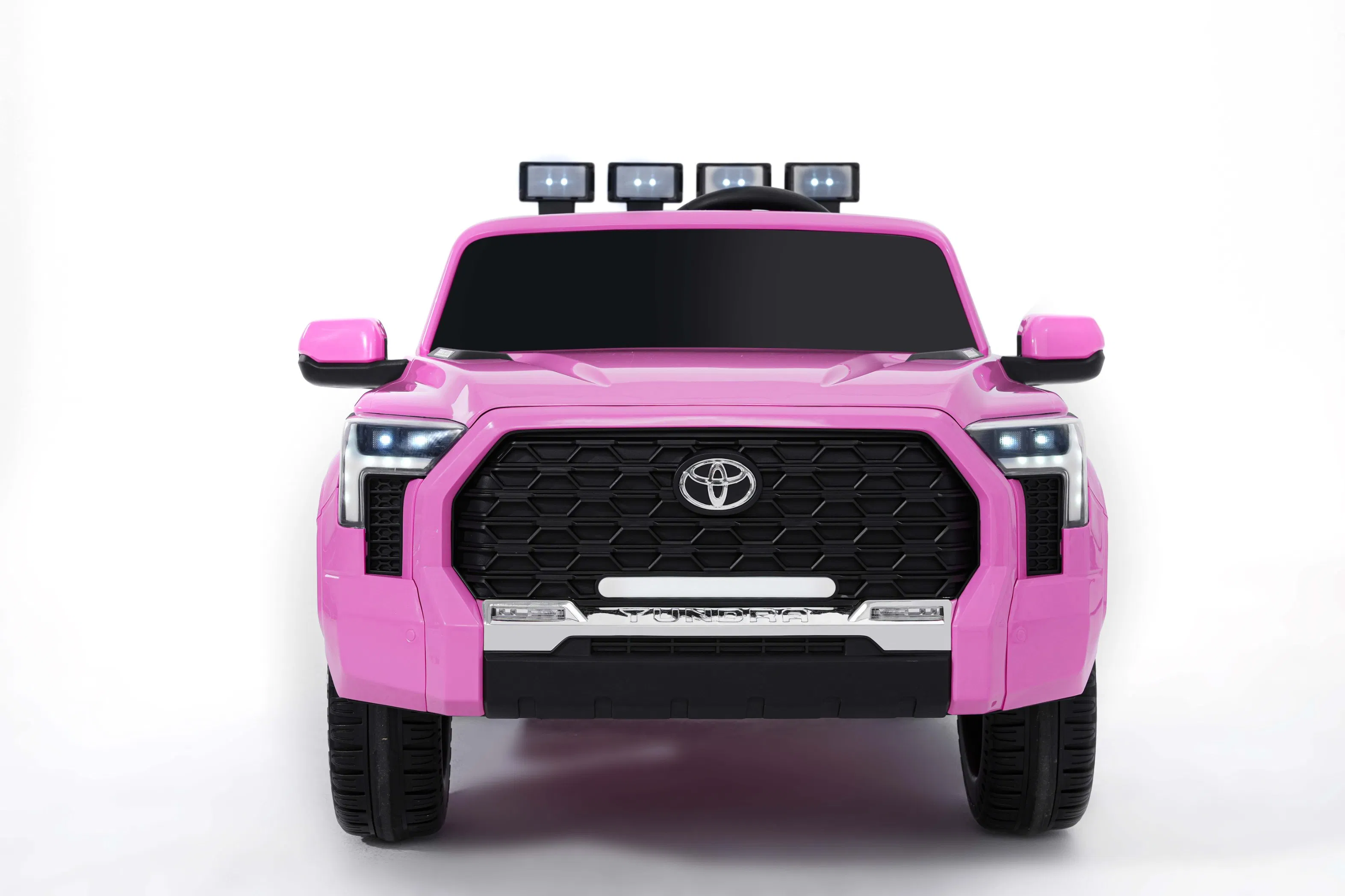 Official Toyota Kids Pickup Truck Electric Ride-on Toy with Bluetooth &amp; LED Lights-Pink